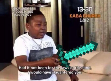 had it not been for the laws of this land, i would have slaughtered you.